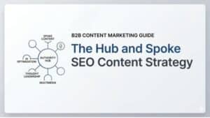 This is an article about the hub and spoke SEO content strategy. 