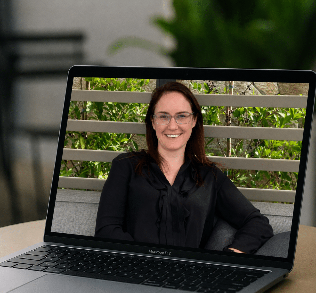 Rachel Christenson GEO and AI search testimonial shown on a laptop screen