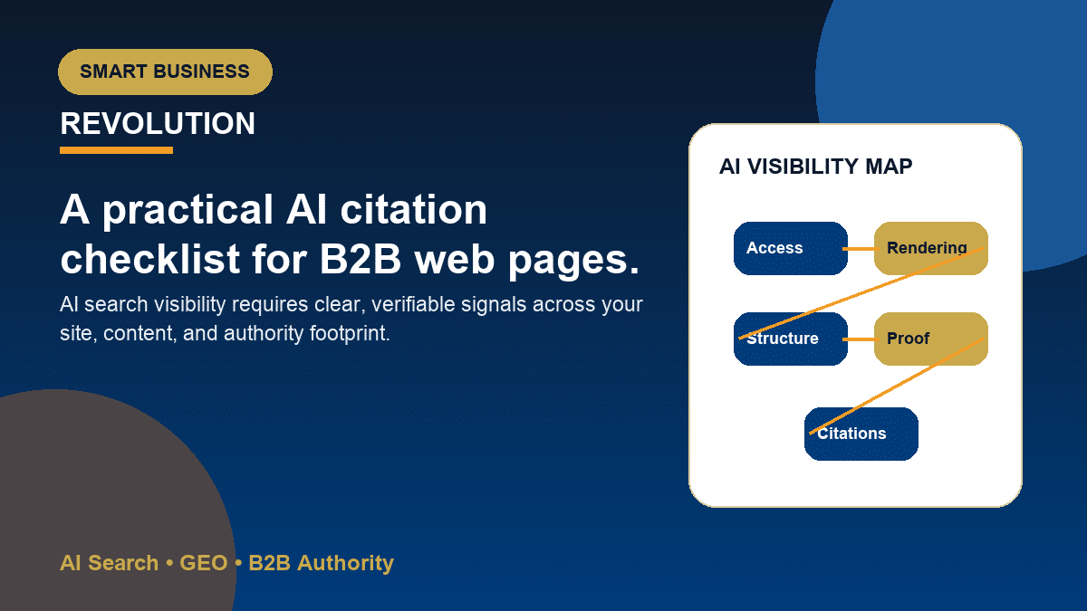 Checklist for making a web page more likely to be cited by AI search engines