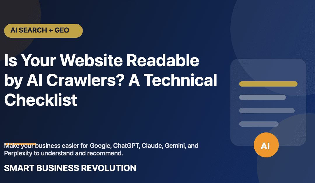 Is Your Website Readable by AI Crawlers? A Technical Checklist