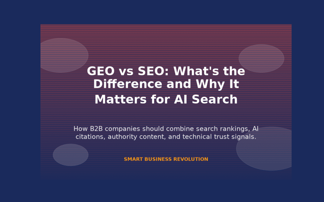GEO vs SEO: What's the Difference and Why It Matters for AI Search